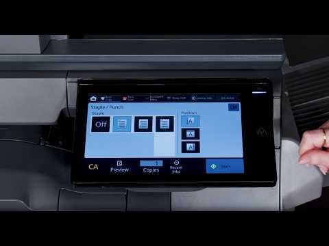 Making a Stapled Copy: Sharp BP Advanced Series MFPs