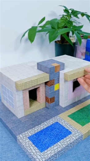 Modern Magnetic BaseDesignMInecrft 🧲🏫 #minecraftbuilding #shortvideo