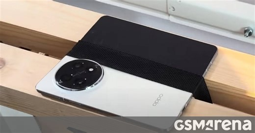 Oppo Find N5's hinge put to the test - can it support 45kg or will it break?