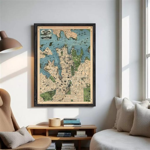 Old Map of Sydney Australia 1922 Vintage Map | Wall Map Print - Etsy Australia