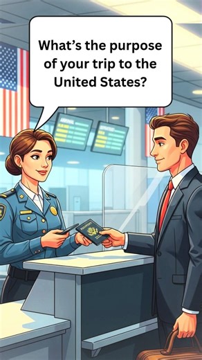 US Immigration Interview for Business Travelers | Spoken English #shortvideo #learnenglish #shorts