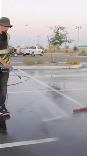 Parking Lot Cleaning Transformation | AZ Power Wash Pros