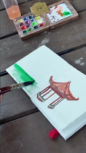 Relaxing Outdoor Painting Process #painting #art