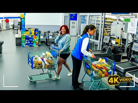 Woman Pushes a Full Cart Out Like Checkout Doesn’t Exist