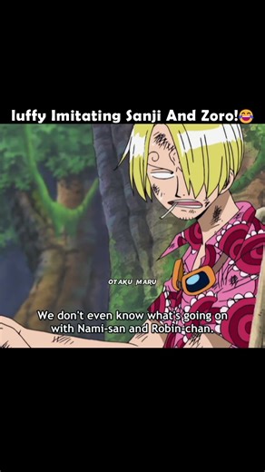 Luffy Imitating Zoro & Sanji is so Funny 😂