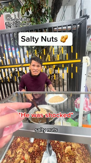 $1.05 salty nuts 🥜 in Manila,Philippines 🇵🇭 #streetfood #foodreview #Philippines #nuts | SeanEats