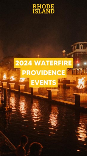 The highly anticipated 2024 WaterFire season has begun! 🔥 You won’t want miss this incredible experience in downtown Providence. Created by local artist Barnaby Evans, WaterFire is an award-winning art installation that lights up as the sun sets in a unique display. This season includes 6 full lightings and 2 partial lightings. For more details: https://www.visitrhodeisland.com/events/waterfire/ | Rhode Island