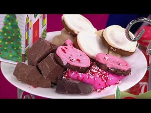 Cheryl's 36-piece Holiday Cookies with 12 Village Gift Bags on QVC