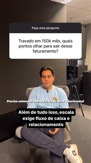 A maioria dos vendedores trava no mesmo ponto e acha que é “algoritmo” ou “falta de anúncio”. Na real, existem só dois tipos de escala: 1. Quando o produto chegou no limite da demanda. Aqui, não adianta torrar dinheiro em ads… Ou você poe mais produtos ou abre canal. 2. Quando a demanda é muito maior do que você tá alcançando. Aqui, você ranqueia, posiciona e acelera. O jogo é simples: Entender onde você tá e fazer o movimento certo. | Gustavo Borges