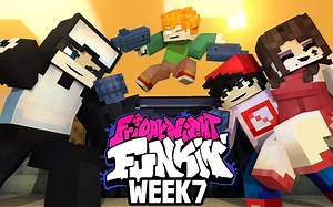 【Batman4014】【FNF动画】坦克男之战[ 完整版 ] -我的世界周五夜放克动画