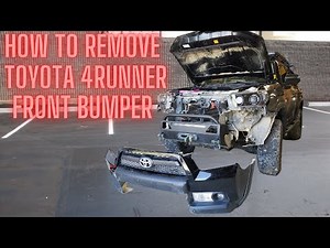 How To Remove A Front Bumper on a 5th Gen Toyota 4Runner