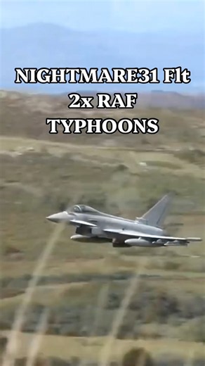 NIGHTMARE31 Flight of 2x RAF Typhoons Mach Loop #flying #pilot #explore