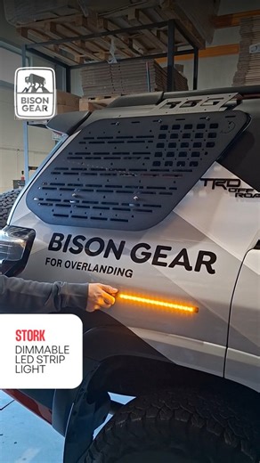 Bison Gear 🦬/ Ready To Roam on Instagram: "Here’s how the STORK LIGHT shines in real life 💡🔥 Meet the Bison Gear STORK Dimmable LED Strip Light. Built for overlanding, off-road life and every dark corner of your 4x4 🚙✨ Available in 300 mm and 600 mm, it gives you exactly the light you need: ⚪ White – for maximum visibility 🟠 Amber – for night vision comfort ⚪🟠 Mixed – the perfect balance Water? Mud? Rain? No stress. STORK is IP67 waterproof, so it works wherever your adventure takes you 🌧
