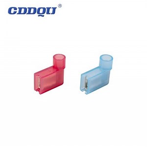 [Hot Item] 90 Degree Right Angle Nylon Spade Female Connector Fully Insulated Quick Disconnects Electrical Flag Terminals