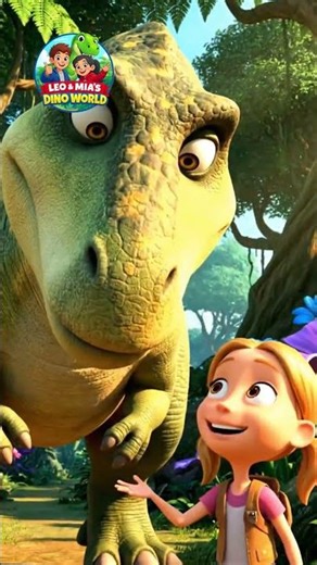 Leo & Mia Meet Allosaurus 🦖 | Dinosaur Story for Kids #kidsanimation #animation #childrensbook