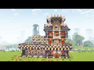 How to build Small Medieval Castle - Minecraft tutorial