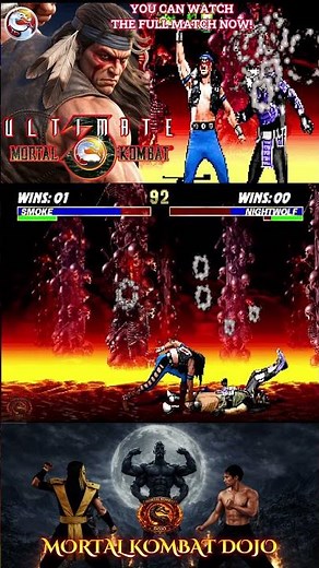 Nightwolf vs Smoke Team 🔥 Ultimate Mortal Kombat 3