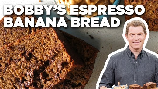 Bobby Flays Espresso-Chocolate Chip Banana Bread | Brunch @ Bobbys | Food Network
