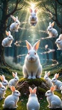 🐇 Glowing Bunny Magic ✨ | Dreamy Fantasy AI Short