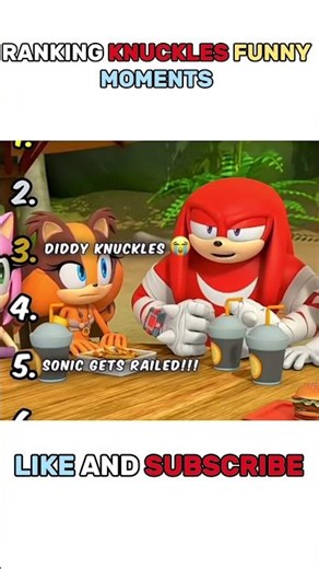 Knuckles' FUNNIEST Fails & Moments! 🤣 (You Won't Believe This!) #Shorts