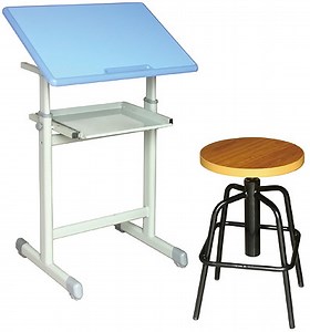 [Hot Item] Versatile Adjustable Metal Draft Table for Educational Use
