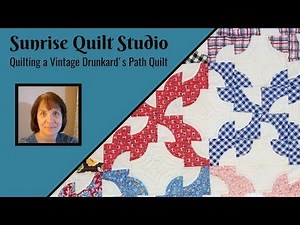 Quilting a Drunkard's Path Quilt
