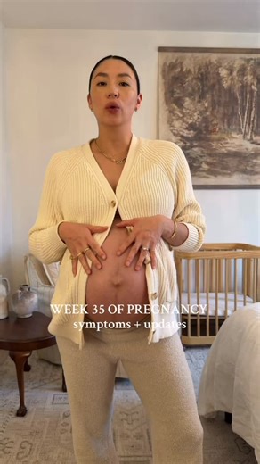 Kristie on Instagram: "week 35 of pregnancy: he is so low, panic prep and making lists, and VBAC hopes #pregnancy #pregnancyjourney #35weekspregnant #bumpdate #thirdtrimester"