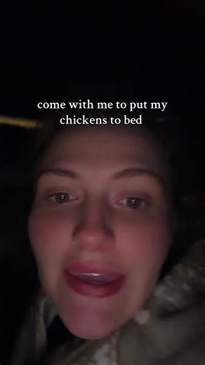 Putting Chickens to Bed at Sunset