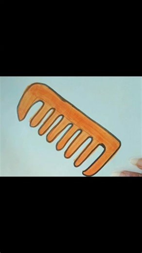 How to draw comb ll Easy comb Drawing step by step ll Simple comb Drawing for beginners