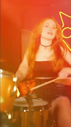 This Beat Goes CRAZY Sharp Dressed Man Drum Cover Short! 80s Rock DRUMS by a Girl! #drums #shorts