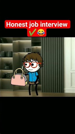 💼Honest Job Interview | A Hilarious Animation👩‍💻 #corporatelife #funny #music #shorts #youtubeshorts