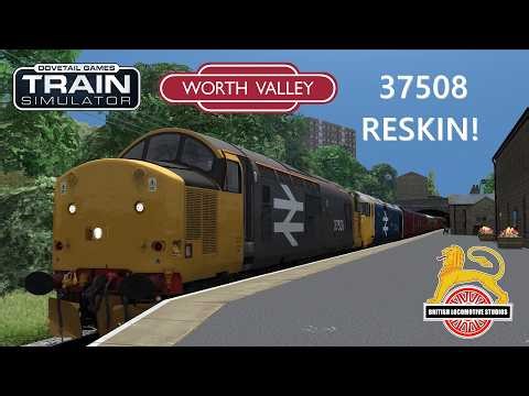 TS Classic - Class 37 37508 On The Worth Valley (37508 Reskin)
