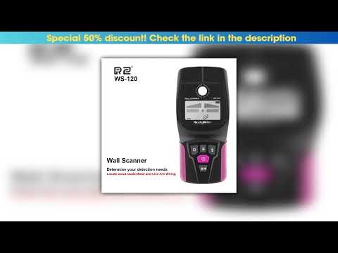Today Only RZ Wall Scanner Multifunction Wall Detector Live Wires Cable PVC Water Pipe Metal Finder