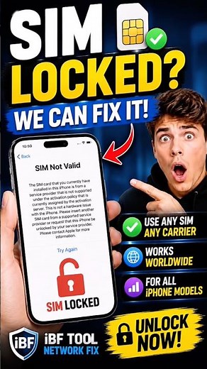 SIM Locked iPhone? 📶 Fix SIM Not Valid Error!