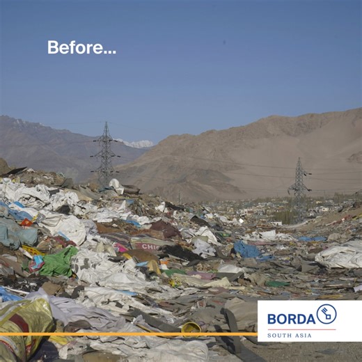 The Legacy Waste Management (LWM) through a biomining process aims to provide the government with supervisory and documentation support. 🚛 It took place at solid waste dump site of Leh town in the Union Territory of Ladakh in India. BORDA through its partner LEDeG supported the Municipal Committee Leh to characterize and analyze the waste, review the detailed Project Report and formulate the biomining Request for Proposals (RFP) for Leh. ✍️ In this project, a total of 75,000 metric tons of lega