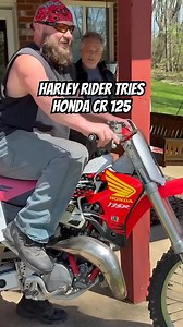 2.5M views · 9.1K reactions | Harley Rider Tries Honda CR 125 Credit: YouTube @racingjack #dirtbike #motocross #enduro #trail #mxgp | Mike's Bike77 | Facebook