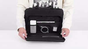 MOSISO Hard Shell Laptop Case for Men Women,17 inch Computer Bag Compatible with MacBook, HP, Dell, Lenovo, Asus, Notebook,17.3 inch Laptop Bag with Front Pocket & Shoulder Strap, Black