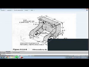 abrazadera de palanca 3D en autocad