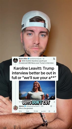 Truth is intimidation now? Hah. W Karoline. | interview