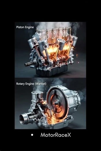 Piston vs Rotary Engine Explained Simply #car #technology