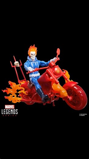 Ghost Rider Marvel Legends Series Johnny Blaze 6-Inch Action Figure with Motorcycle Short