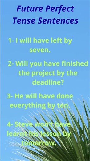 Future Perfect Tense