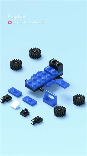 LEGU blue jeep #lego #car #satisfying #shorts