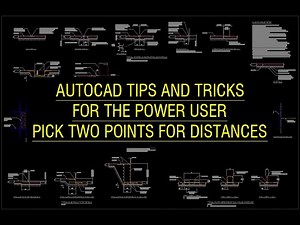 AutoCAD Tips for Power Users - Pick two points for distances