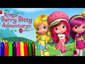 Strawberry Shortcake Berryfest Princess and her friends Coloring Pages for kids Learn Colours