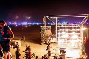 This giant, propane-fueled fire cube is controlled by Microsoft Kinect