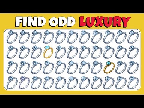 Find the ODD Luxury Ring 💍 | Emoji Quiz | Easy, Medium, Hard | Odd Eye Quiz