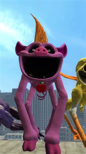 PURPLE CREATURE VS CAT MONSTERS GMOD #nextbots #gmod