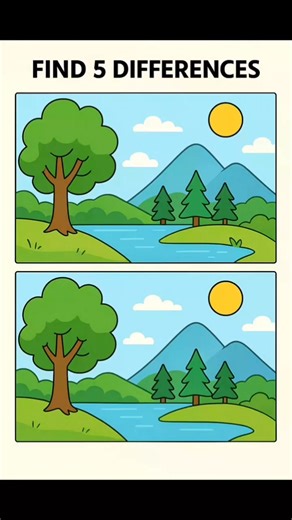 86K views · 253 reactions | Find five differences | test you eyes| iq level/類|#puzzle #visualpuzzle #brainteaser #challenge | Puzzle World | Facebook