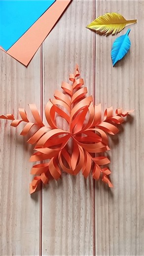 DIY Paper Flower Snowflake ❄️ #snowflakes #diy #deearts
